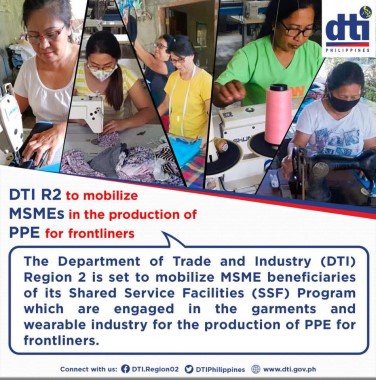 DTI R2 to mobilize MSMEs in the production of PPE for frontliners