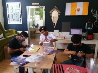 FABLAB Bohol Makes Face Shields for Medical Frontliners